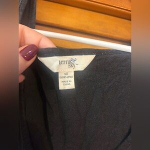 plus size terra & sky 1x grey dress